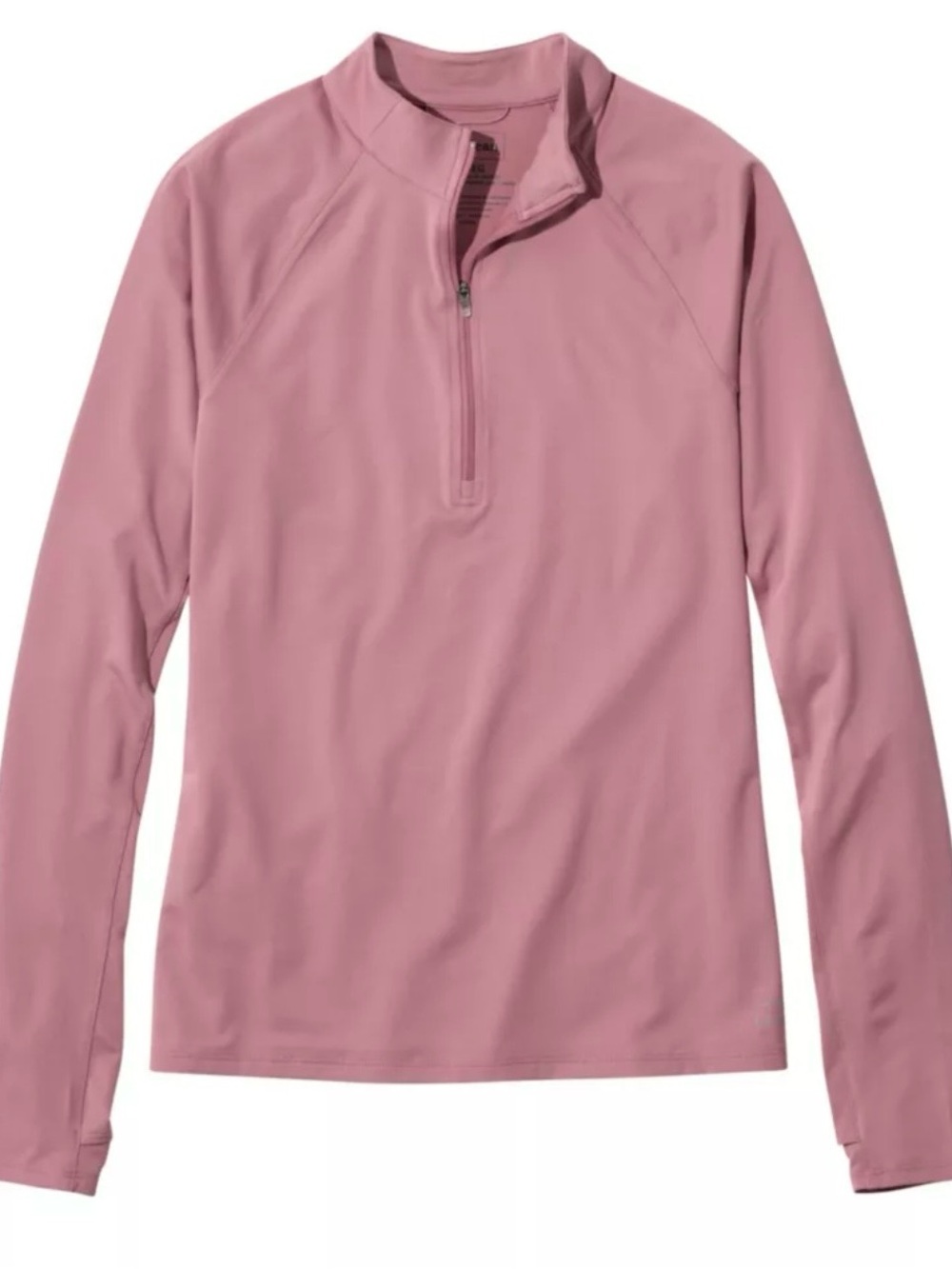LL Bean Lilic Pink  Women’s M 1/4 Zip Long Sleeve Running Workout